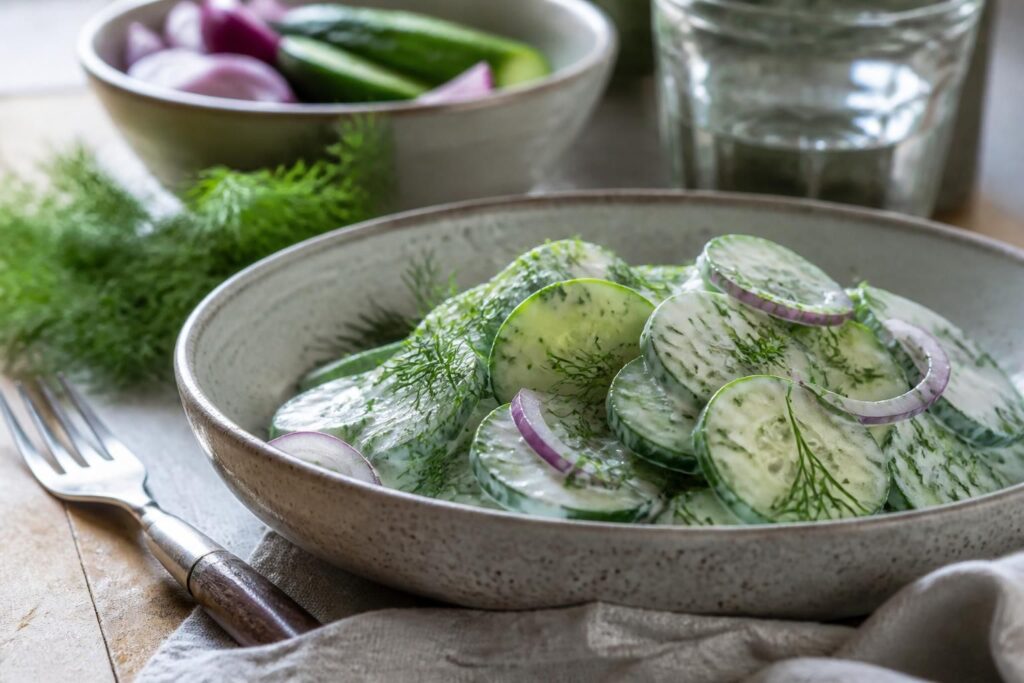 Diese einfache Gurkenmahlzeit erfrischt, sättigt und ist in weniger als zehn Minuten fertig