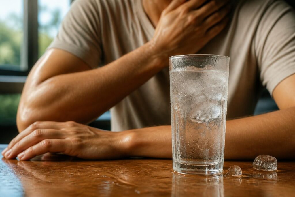 Warum eiskaltes Wasser bei großer Hitze nicht immer die beste Erfrischung ist